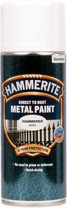 Picture of Hammerite Hammerlak - Hvid - Spray - 400 ml.