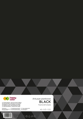 Picture of Happy Color Arkusze piankowe A3 5szt czarny HAPPY COLOR