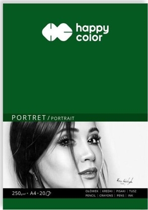 Attēls no Happy Color Blok PORTRET, Art., A4, 20 ark, 250g, Happy Color