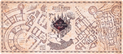 Attēls no Harry Potter Harry Potter - Mata gamingowa / na biurko XXL  Mapa Huncwotów (80 x 35 cm)