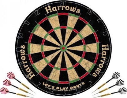 Attēls no Harrows Zestaw Let's Play Darts Game Set / tarcza + rzutki