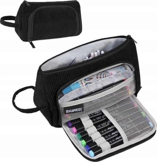 Изображение Haweel Kosmetyczka Podróna Piórnik Organizer Pojemnik na Kosmetyki do Salonu / HWL2131B