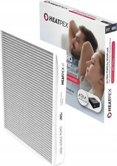 Picture of Heatpex Filtr ARIA VITALE PURO M5, wglowy (antyzapachowy, do kompletowania z filtrem nawiewnym)