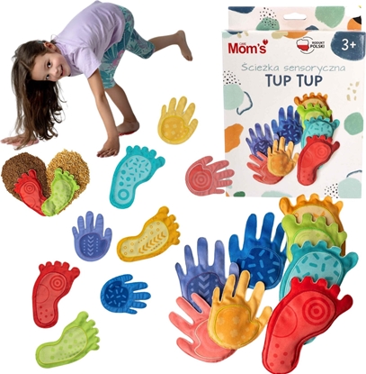 Picture of Hencz cieka Sensoryczna Tup Tup 8 Woreczków W Ksztacie Stóp I Doni Welurowe