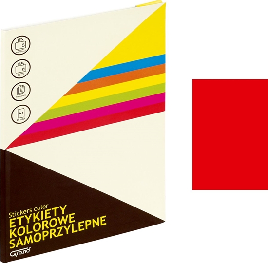 Picture of Herlitz ETYKIETY A4 210 MM X 297 MM, RÓOWY