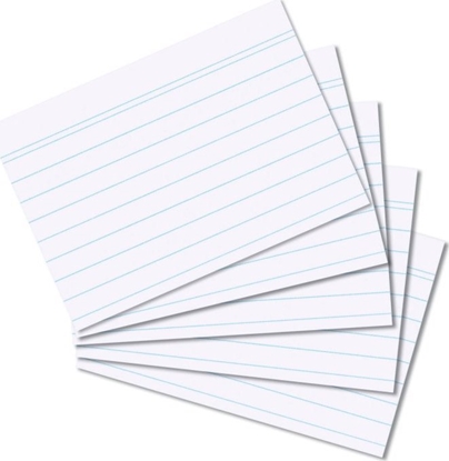 Attēls no Herlitz Kartki kartotrkowe A8/100K LIN HER BIA FOL - 10621464