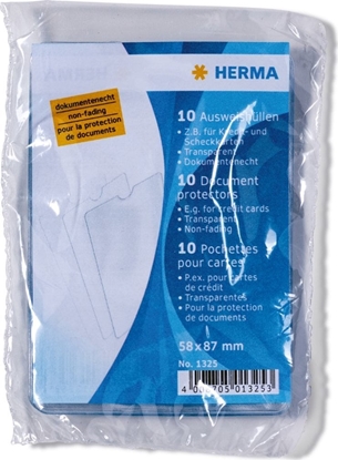 Изображение Herma 1x10 Herma ID Card Sleeves 58x87 1325