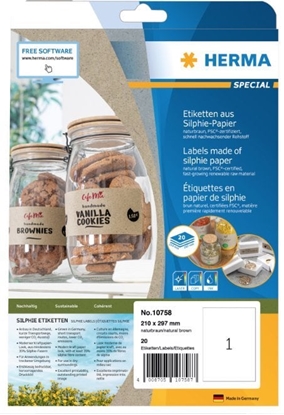 Picture of Herma HERMA  Etiketten Silphie A4 20 Blatt 210x297