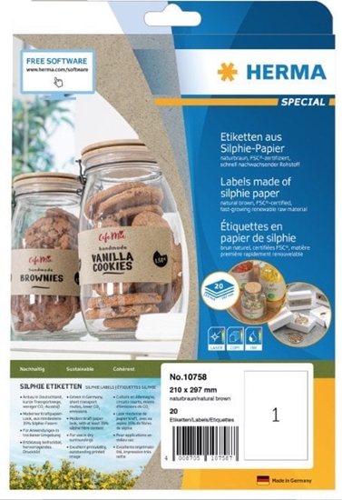 Picture of Herma HERMA  Etiketten Silphie A4 20 Blatt 210x297