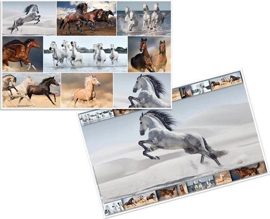 Picture of Herma HERMA Schreibunterlage Pferde 55x35 3 Stück