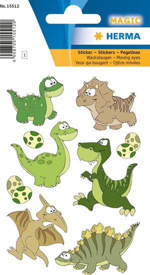 Picture of Herma HERMA Sticker MAGIC Dinokinder Wackelaugen
