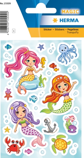 Picture of Herma HERMA Sticker MAGIC Little Mermaid Transpuffy