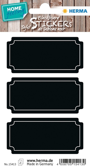 Picture of Herma HERMA Tafeletiketten Schilder schwarz 6St.