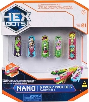 Attēls no Hexbug HEX BOTS interactive toy Nano Flash 5 pack