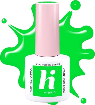 Picture of Hi Hybrid Hi Hybrid HEMA Free Lakier hybrydowy Neon #277 Poison Green 5ml
