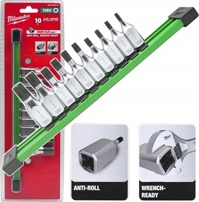 Изображение Hikoki MILWAUKEE SET OF SHANK SOCKETS 10 pcs. 3/8 TORX