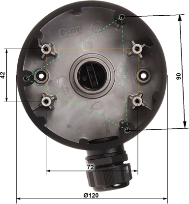 Attēls no Hikvision UCHWYT KAMERY DS-1280ZJ-DM46(BLACK) Hikvision