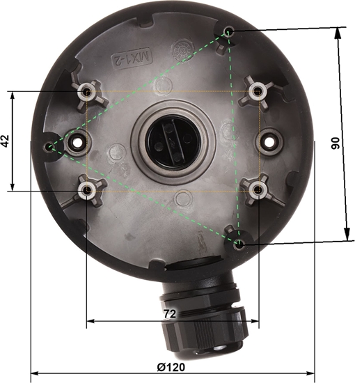 Picture of Hikvision UCHWYT KAMERY DS-1280ZJ-DM46(BLACK) Hikvision