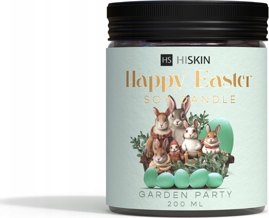 Изображение HISKIN_Happy Easter Soy Candle wieca sojowa Garden Party 200ml