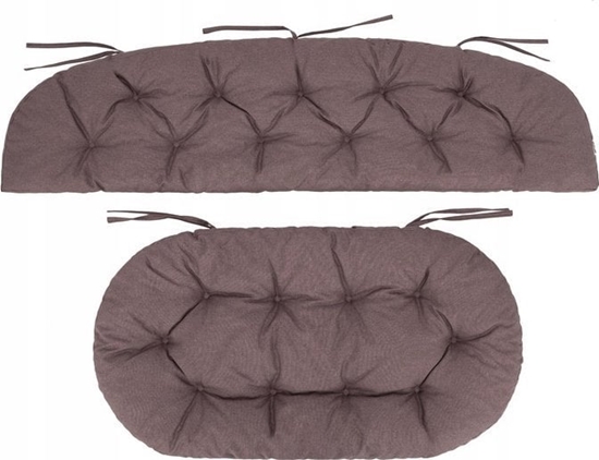 Изображение Hobbygarden Poduszka na Kanap awk z rattanu wikliny 100x50 Brzowa AMANDA PRESTI