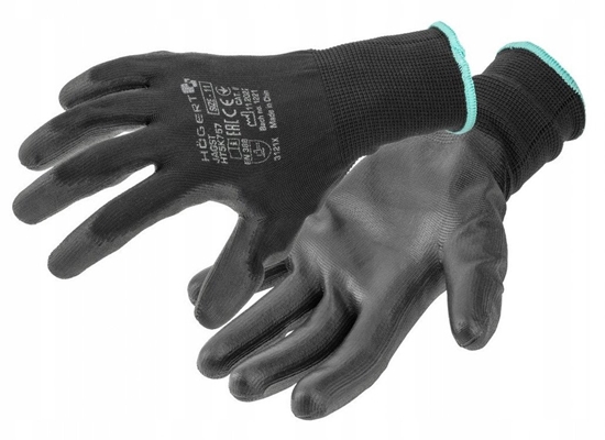 Picture of HOGERT RKAWICE OCHRONNE POLIURETAN JAGST CZARNE ROZM.10