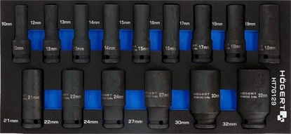 Picture of Högert Technik Zestaw nasadek udarowych 15 szt., wkad EVA HT7G129