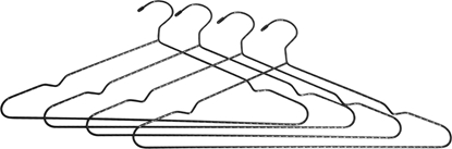 Picture of Home It Bøjle, snoet, sort - 4-pak