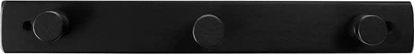 Picture of Home It Home>it® knagerække med 3 knage 30×4×7 cm fyrretræ sort