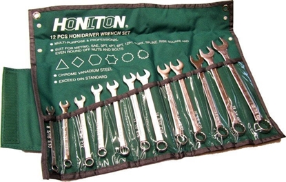 Изображение Honiton Zestaw kluczy pasko-oczkowych 8-22mm 12szt. (H0112)
