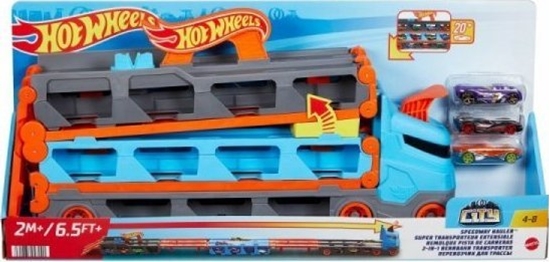 Picture of Hot Wheels Wycigowy transporter 2w1 + 3 auta
