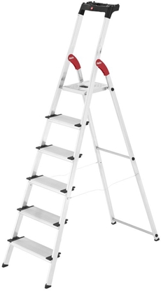 Изображение Hailo Kapnes majsaimniecibas L80 ComfortLine / aluminija / 6 pakapieni 4007126023957