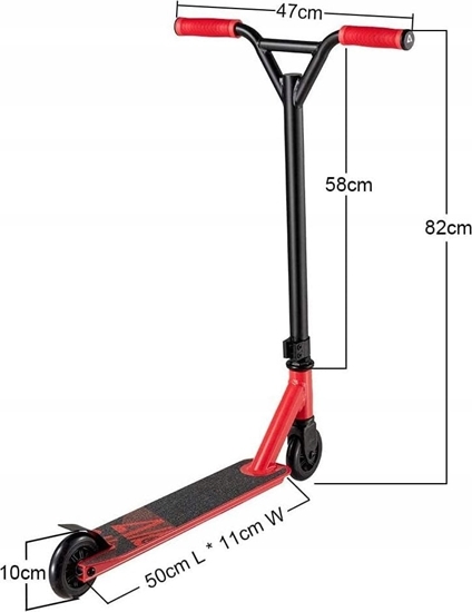 Picture of Hulajnoga Schildkrot SFW HUL. JUNIOR Stunt FLIP WHIP - red