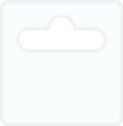 Изображение Hurtel Eurozawieszka 50x50 mm premium z klejem kauczukowym 1000 szt./rolka (folia 0,35 mm)