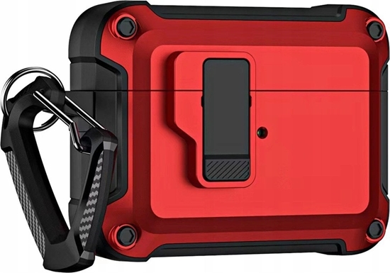 Picture of Hurtel Pro Armour Airpods Case with hook - AirPods 4 red