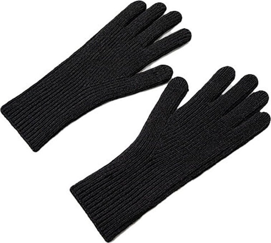 Picture of Hurtel Rkawiczki z dzianiny do telefonu z wyciciem na palce unisex czarne Rkawiczki z dzianiny do telefonu z wyciciem na palce unisex czarne