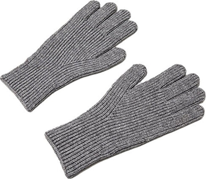 Picture of Hurtel Rkawiczki z dzianiny do telefonu z wyciciem na palce unisex szare Rkawiczki z dzianiny do telefonu z wyciciem na palce unisex szare