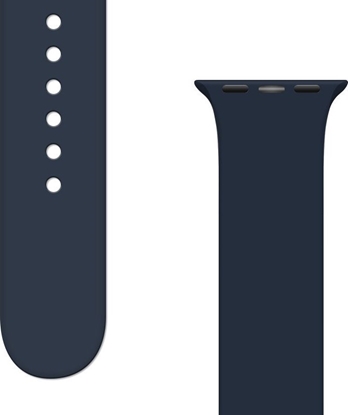Изображение Hurtel Silicone Strap APS silikonowa opaska do Watch Ultra / 8 / 7 / 6 / 5 / 4 / 3 / 2 / SE (45 / 44 / 42mm) pasek bransoleta do zegarka ciemnoniebieski