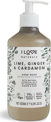 Attēls no I love Naturals Hand Wash el do mycia rk Lime Ginger & Cardamon 500ml