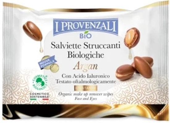 Picture of I Provenzali Organiczne chusteczki do demakijau - argan 20 szt.