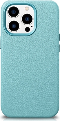 Picture of iCarer iCarer Litchi Premium Leather Case skórzane etui iPhone 14 Pro magnetyczne z MagSafe zielony (WMI14220710-GN)