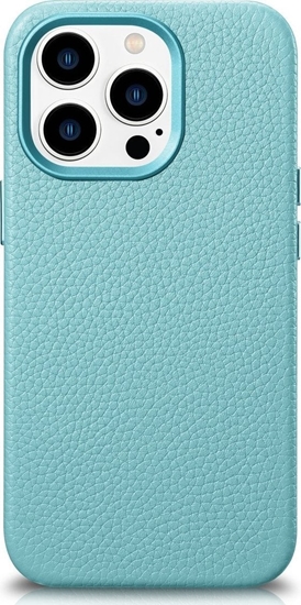 Picture of iCarer iCarer Litchi Premium Leather Case skórzane etui iPhone 14 Pro magnetyczne z MagSafe zielony (WMI14220710-GN)