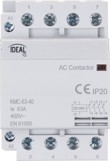 Picture of Ideal STYCZNIK MODUOWY KMC-63-40 63A 400V AC IDEAL
