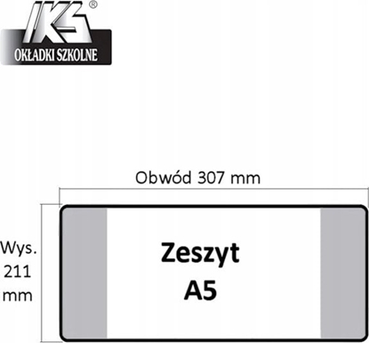Picture of IKS Okadka na zeszyt do nut wys. 152mm x obw. 435mm p25 IKS  cena za 1szt