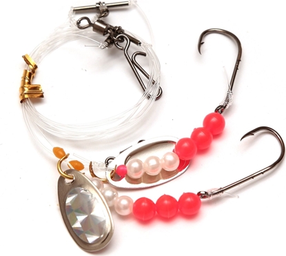 Attēls no Imax Flounder Rig 2 White & Red Bead Sp-Blades 2 Hooks #4 (42539)