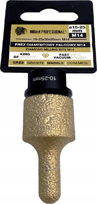 Изображение INDIAN PROFESSIONAL FREZ DIAMENTOWY PALCOWY M14  10-25mm /INDIAN PROFESSIONAL