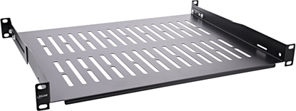 Picture of InLine InLine® 19" shelf, 350mm, 50kg, 1U, RAL 9005 black