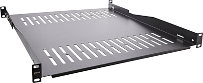 Picture of InLine InLine® 19" shelf, 550mm, 50kg, 1U, RAL 9005 black