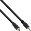 Picture of InLine InLine® Audio adapter cable, 3.5mm Stereo male/female with thread , 0.6m