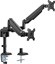 Attēls no InLine InLine® Desktop Mount with Lifter movable for two Displays up to 82cm 32" max. 9kg