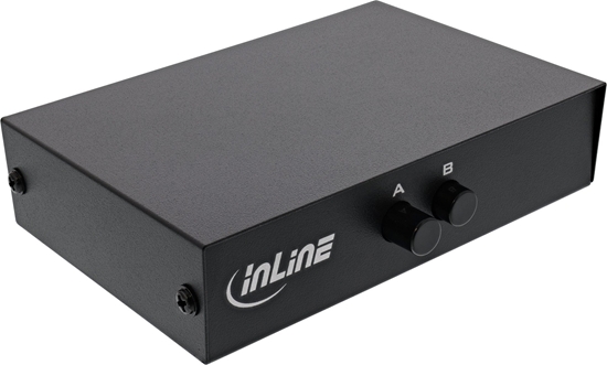 Изображение InLine InLine® Serial switch manual 2-port, RS232, 9-pin Sub-D